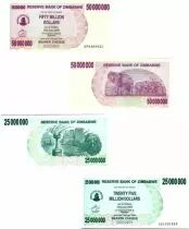 Simbabwe Set of 2 Banknotes from Zimbabwe - 2008