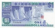 Singapore 1 Dollar - ND (1987) - Replacement - P.18a