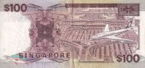 Singapore 100 Dollars - Ship - Planes - ND (1985) - P.23a