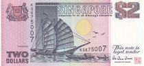 Singapore 2 Dollars - Tongkank - Chingay procession - 1998 - AU - P.37