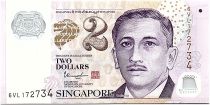 Singapore 2 Dollars E.Y. bin Ishak - Education Polymer - 2020 UNC - P.46i