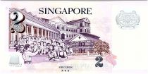 Singapore 2 Dollars E.Y. bin Ishak - Education Polymer - 2020 UNC - P.46i