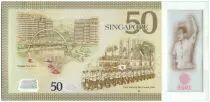 Singapore 50 Dollars E.Y. bin Ishak - 50 years of Nation-Building - 2015