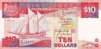 Singapour 10 Dollars - Palari - Bâtiment - 1988 - SUP - P.20