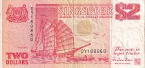 Singapour 2 Dollars - Tongkank - Procession de Chingay - ND (1990)- P.27