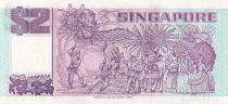 Singapour 2 Dollars - Tongkank - Procession de Chingay - ND (1992) - Série JZ - P.28