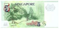 Singapour 5 Dollars - E.Y. bin Ishak - Jardin - ND (2020) - Série 6BC - P.NEW