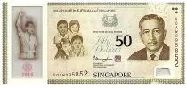 Singapour 50 Dollars E.Y. bin Ishak - 50 ans de l\'ind&eacute;pendance - 2015 Polymer
