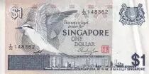 Singapur 1 Dollar - Bird - ND (1976) - Serial E.32 - P.9