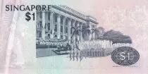 Singapur 1 Dollar - Bird - ND (1976) - Serial E.32 - P.9