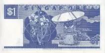 Singapur 1 Dollar - Boat - Satellite - ND (1987) - P.18a
