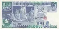 Singapur 1 Dollar - Boat - Satellite - ND (1987) - P.18a