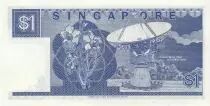 Singapur 1 Dollar - Boat - Satellite - ND (1987) - P.18a