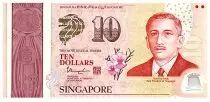 Singapur 10 Dollars, E.Y. bin Ishak - 50 years of Nation-Building - - Strong Families - Polymer - 2015