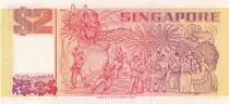 Singapur 2 Dollars - Tongkank - Chingay procession - ND (1990) - P.27