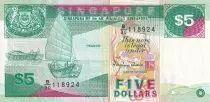 Singapur 2 Dollars - Twakow - Harbor - 1997 - VF to XF - P.35