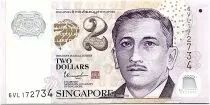 Singapur 2 Dollars E.Y. bin Ishak - Education Polymer - 2020 UNC - P.46i