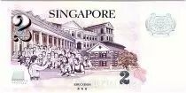 Singapur 2 Dollars E.Y. bin Ishak - Education Polymer - 2020 UNC - P.46i