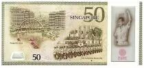 Singapur 50 Dollars E.Y. bin Ishak - 50 years of Nation-Building - 2015 Polymer