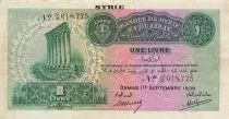 Siria 1 Pound - 01-09-1939 - P.40
