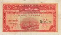 Siria 25 Piasters - 1/4 Pound - 01-08-1942 - P.51
