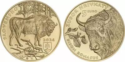 Slovacchia 5 Euros SLOVAKIA 2024 - European Bison