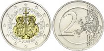 Slovakia 2 Euros - Coming of Cyril and Methodius - Colorised - 2013