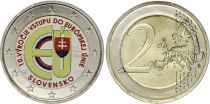 Slovakia 2 Euros - Member of EU - Colorised - 2014