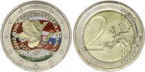 Slovakia 2 Euros - Visegrad group - Colorised - 2011