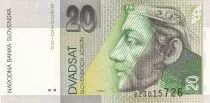 Slovakia 20 Korun - Prince Pribina - 1993 - Serial B - P.20a