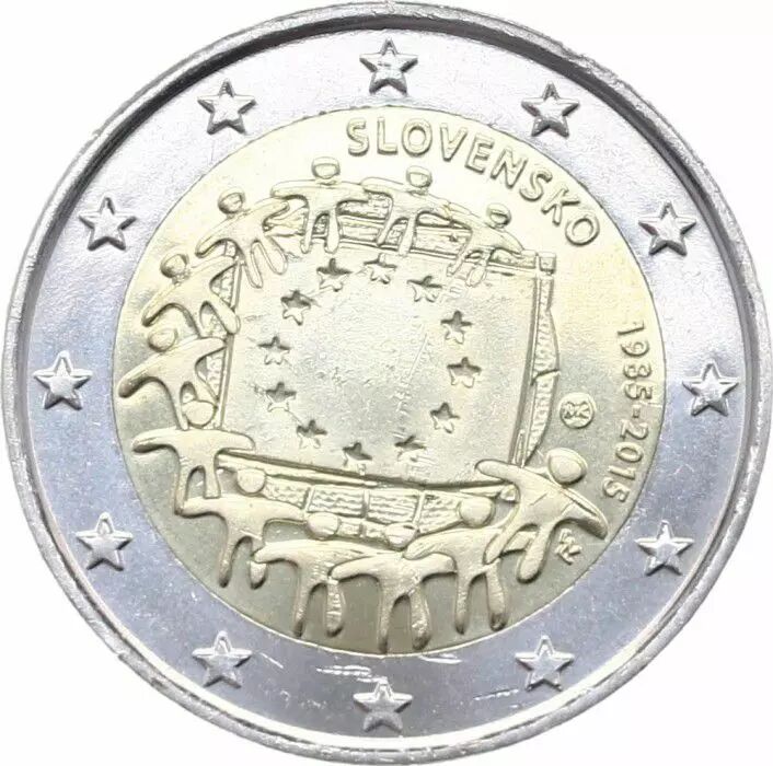 Pièce De 2 Euros Slovensko 2015 Valeur