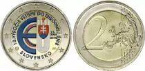 Slovaquie 2 Euros - Entrée dans l\'UE - Colorisée - 2014