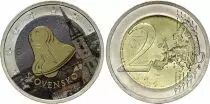 Slovaquie 2 Euros - Révolution de velours - Colorisée - 2009
