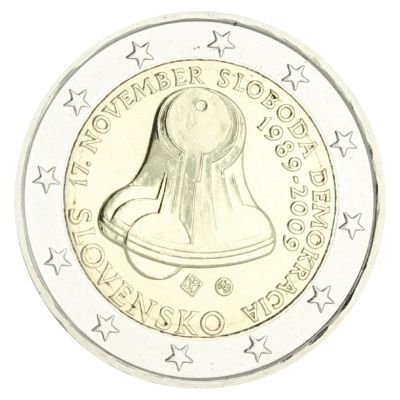 Slovaquie 2 Euros Commmo. SLOVAQUIE 2009 - Rvolution de velours