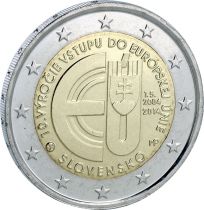 Slovaquie 2 Euros Commémo. SLOVAQUIE 2014 - Adhésion à l\'UE