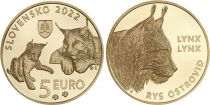 Slovaquie 5 Euros SLOVAQUIE 2022 - Le Lynx