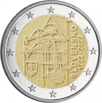 Slovaquie Coincard 2 Euros Comm&eacute;mo. BU SLOVAQUIE 2022 - 300 ans de la premi&egrave;re machine &agrave; vapeur industrielle
