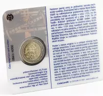 Slovaquie Coincard 2 Euros Comm&eacute;mo. BU SLOVAQUIE 2022 - 300 ans de la premi&egrave;re machine &agrave; vapeur industrielle