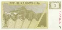 Slovenia 1 Tolar - Mountain - 1990 - Serial AA