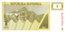Slovenia 1 Tolar, Mountain - 1990 - P.1 - UNC AH