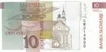 Slovenia 10 Tolarjev, Primoz Trubor - Ursuline Church  -1992 - Serial GM