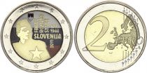 Slovenia 2 Euros - Francs Rozman - Colorised - 2011