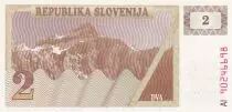Slovenia 2 Tolar - Mountain - 1990 - UNC - P.2