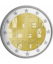 Slovénie 2 Euros - 150 ans de Joze Plecnik - 2022