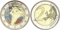Slovénie 2 Euros - Primoz Trubar - Colorisée - 2008