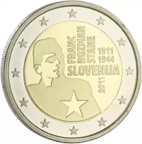 Slov&eacute;nie 2 Euros Comm&eacute;mo. BE SLOVENIE 2011 - Franc Rozman - RARE