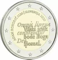 Slov&eacute;nie 2 Euros Comm&eacute;mo. BE SLOVENIE 2020 - 500 ans d?Adam Bohori?