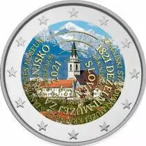 Slov&eacute;nie 2 Euros Comm&eacute;mo. COULEUR SLOVENIE 2021 - 200 ans de la Fondation du 1er Mus&eacute;e de Slov&eacute;nie