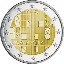 Slovénie 2 Euros Commémo. SLOVENIE 2022 - 150 ans de Jo?e Ple?nik