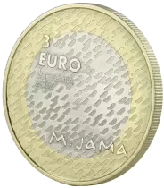 Slov&eacute;nie 3 Euros Comm&eacute;mo. BE SLOVENIE 2022 - 150 ans de Matija Jama - RARE